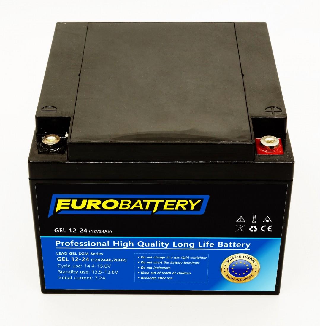 Аккумуляторная батарея гелевая EuroBattery 12V 24 Ah (11704)