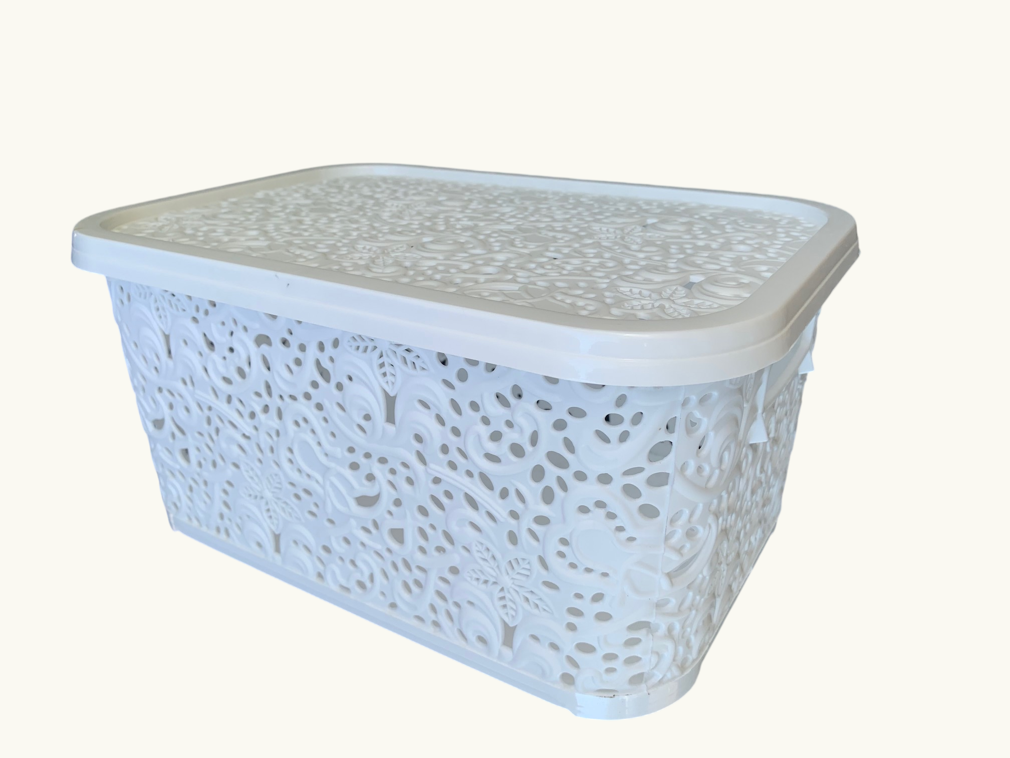 Корзина ажурная R-Plastic с крышкой 10 л