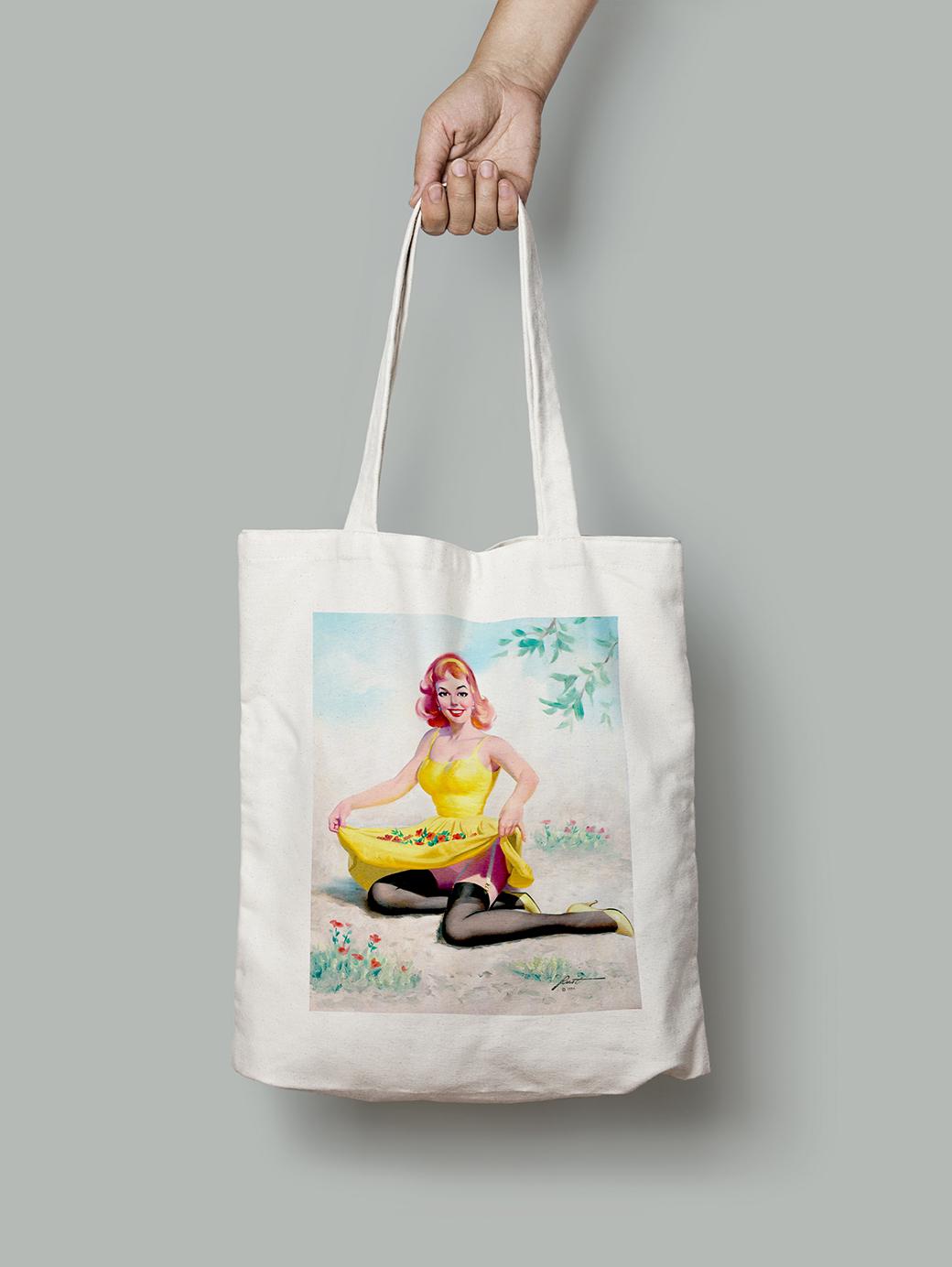 Эко-сумка Коллекционирование цветов 1994 г. Дональд Раст шопер (pin_up1740008_Bag)