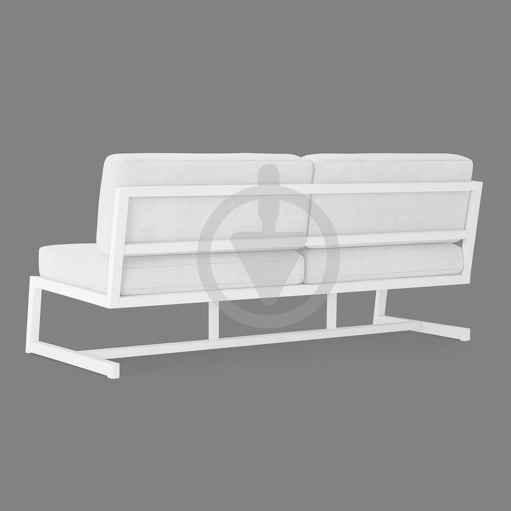 Диван металевий AVVS tech Атлас вуличний лофт рогожка 126 см Білий/Білий (30222923) - фото 3 Диван металевий AVVS tech Атлас вуличний лофт рогожка 126 см Білий/Білий (30222923) - фото 3