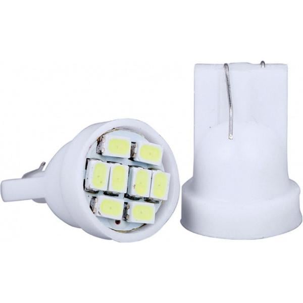 Автомобильная лампа светодиодная Idial 445 T10 8 Led 3020 SMD 2шт.