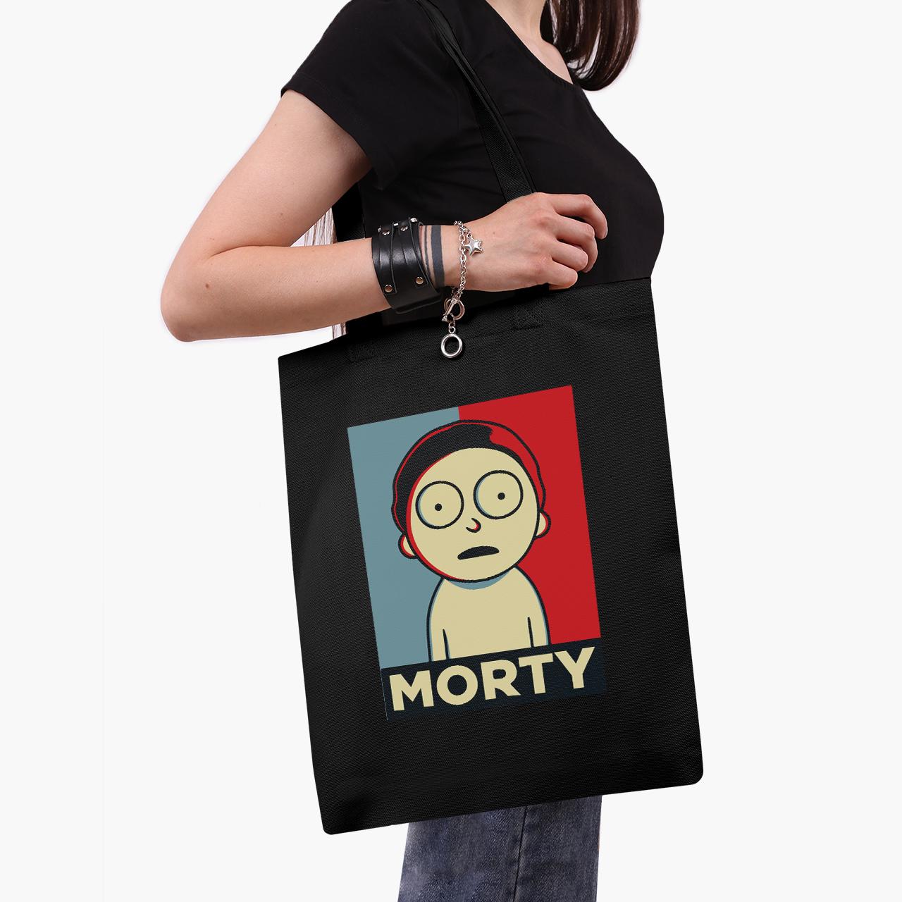 Эко сумка шоппер Rick Sanchez Rick and Morty 41x35 см Черный (9227-2931-BKZ)