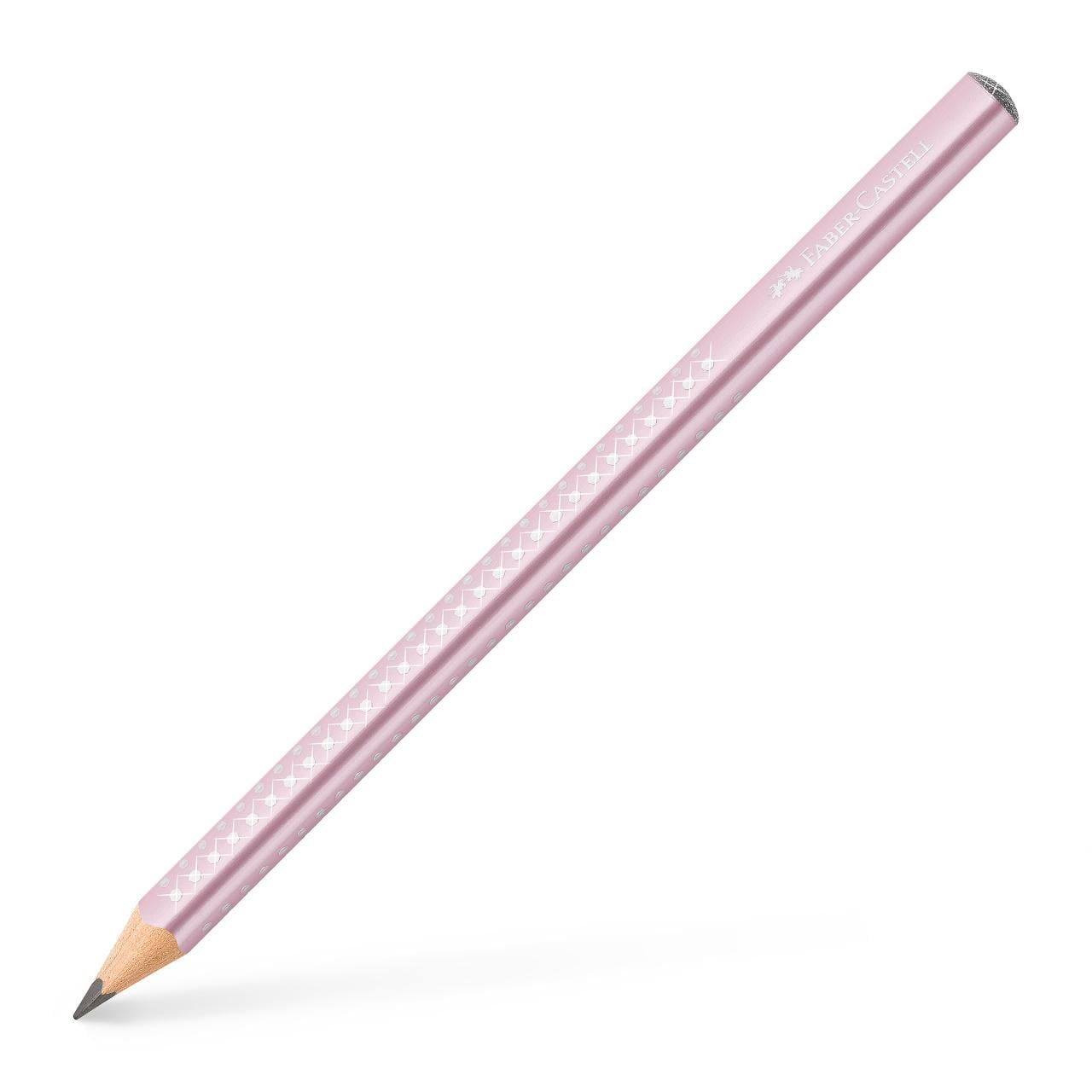 Карандаш чернографитный Faber-Castell GRIP SPARKLE JUMBO Rose Metallic (111661) Карандаш чернографитный Faber-Castell GRIP SPARKLE JUMBO Rose Metallic (111661)