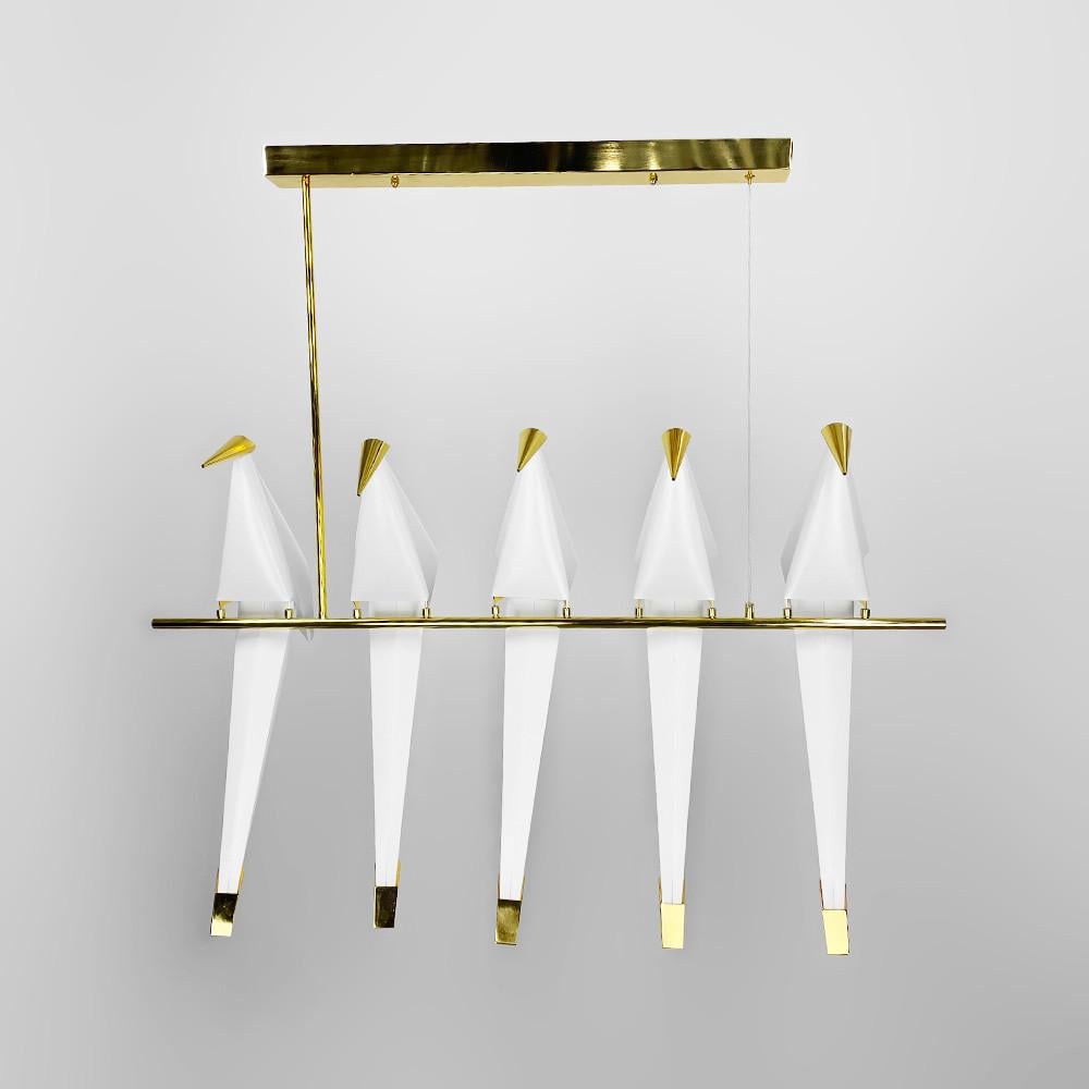 Люстра-композиція з 5 птахів (AS 145/5) - фото 1 Люстра-композиція з 5 птахів (AS 145/5) - фото 1