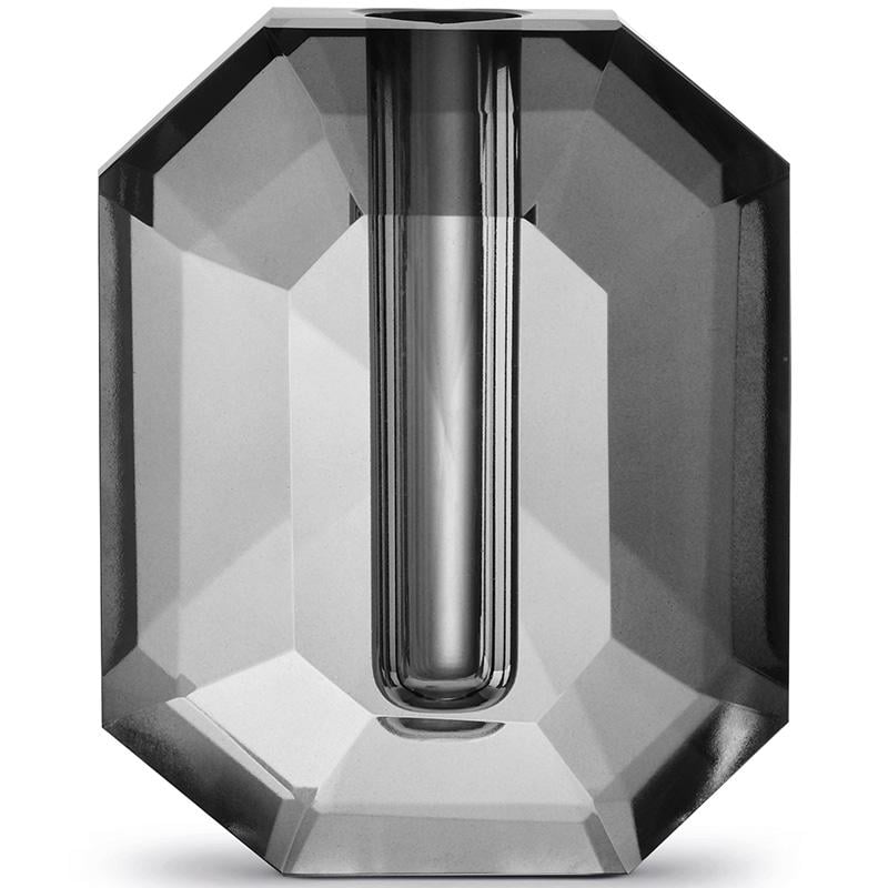 Ваза геометрическая Pozzi Milano Home Heritage 16 см Smoke Grey (111005917)
