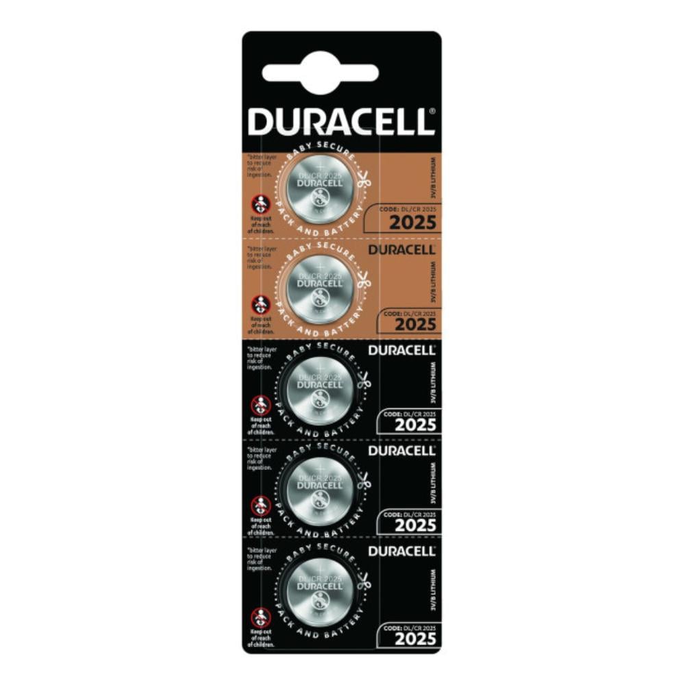 Батарейка Duracell CR2025 3V таблетка 5 шт. (5000394132146)