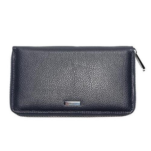Кошелек женский из натуральной кожи Karya 1072-44 19х3х11 см Темно-синий