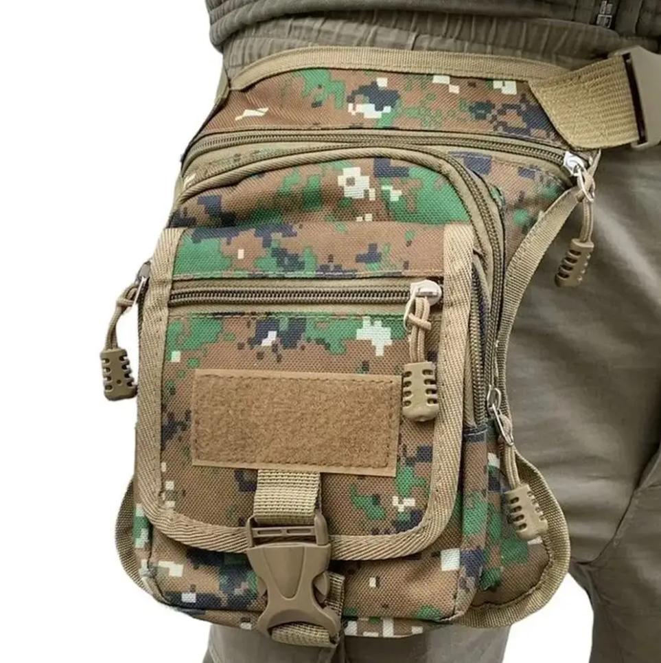 Сумка набедренная 27х30х8 см Коричневый Пиксель (MR54715)