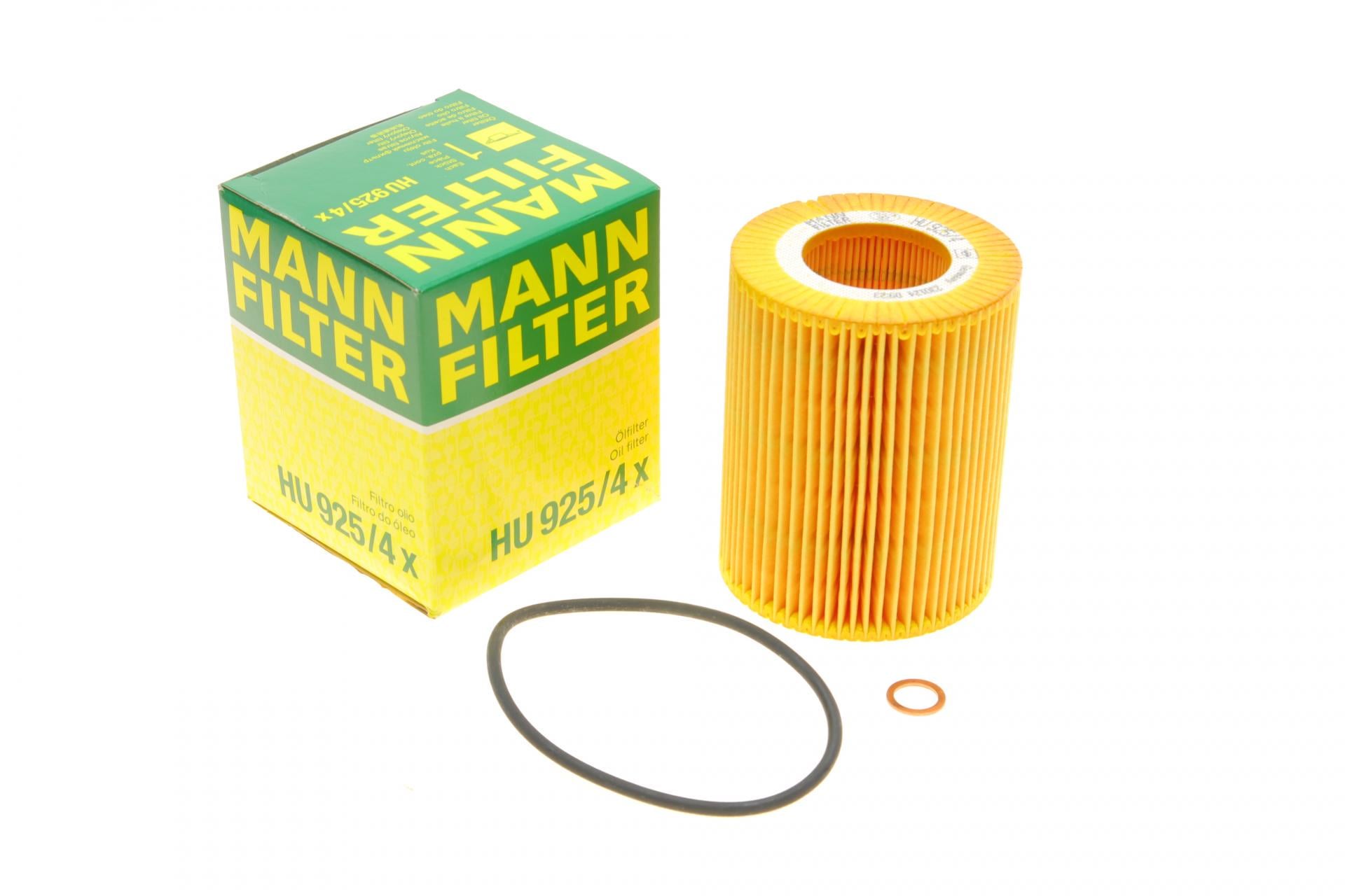 Фильтр масляный Mann-Filter для BMW 3 E36/E46/5 E39/E60/E61/7 E38/E65/E66/E67 2,0-3,0 91-08 M50/M52/M54 (HU 925/4 X)