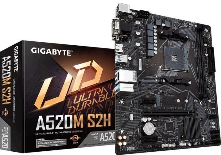 Материнская плата Gigabyte A520M S2H AM4/MicroATX/2хDDR4 DIMM (11401463) - фото 4