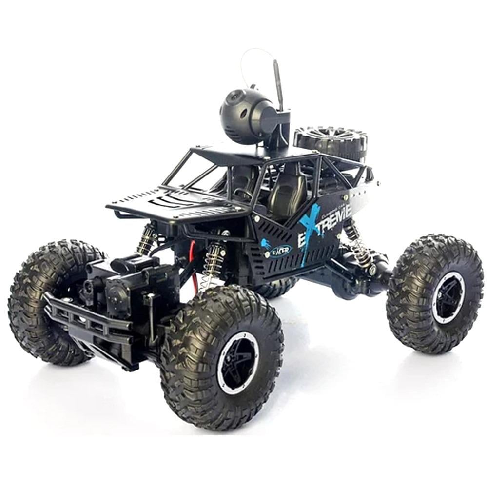 Машинка вездеход с веб камерой на радиоуправлении аккумуляторная с пультом Черный (VEN-1274)