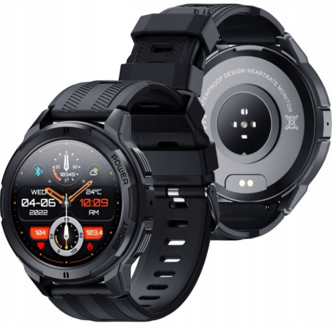 Смарт-годинник Oukitel BT10 IP68 BT5.2 1.43" Amoled 410 mAh Black (6931940742146) - фото 7