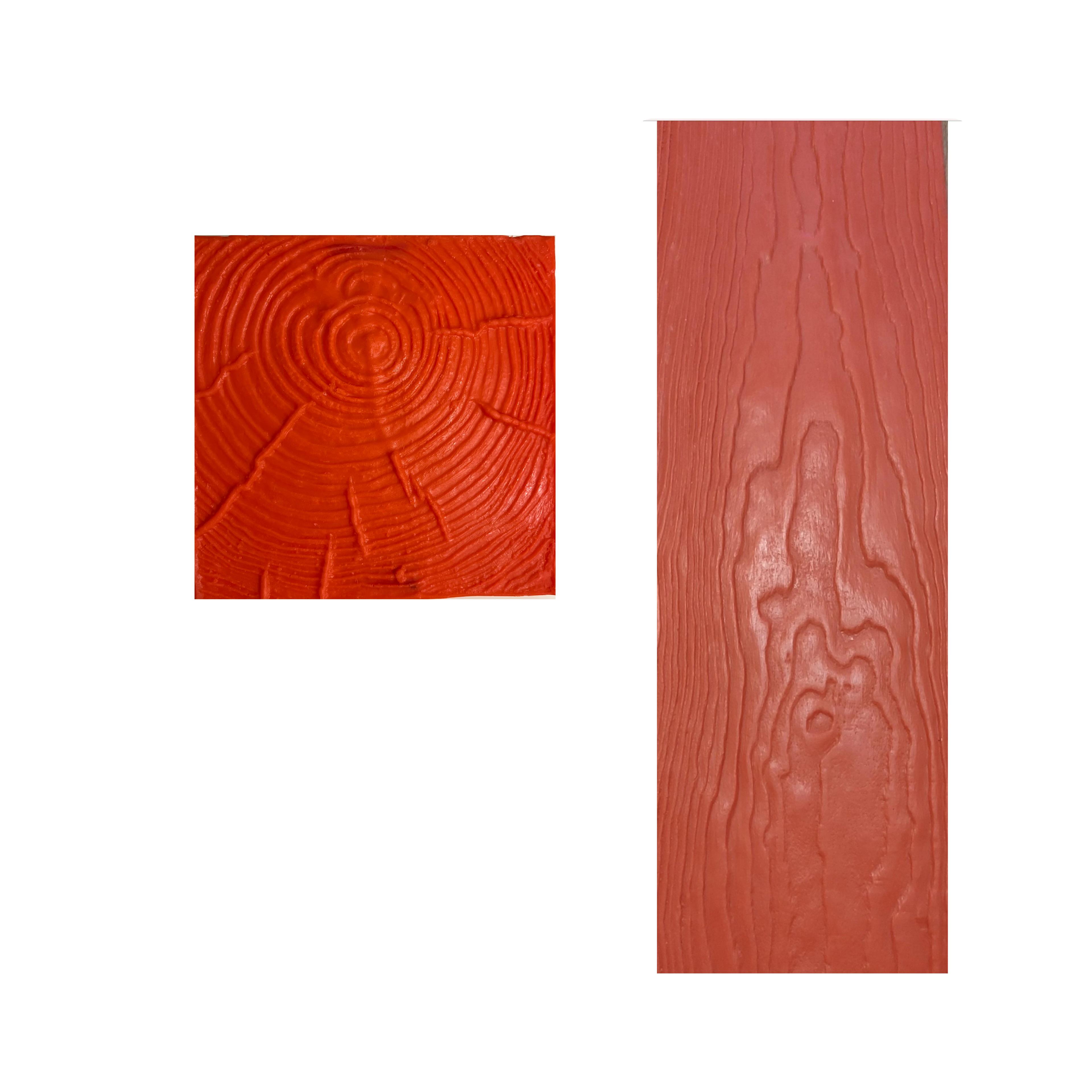 Набір силіконова матриця Тип В та плитка-матриця для відбитку візерунок дерево на фасаді (13306938)