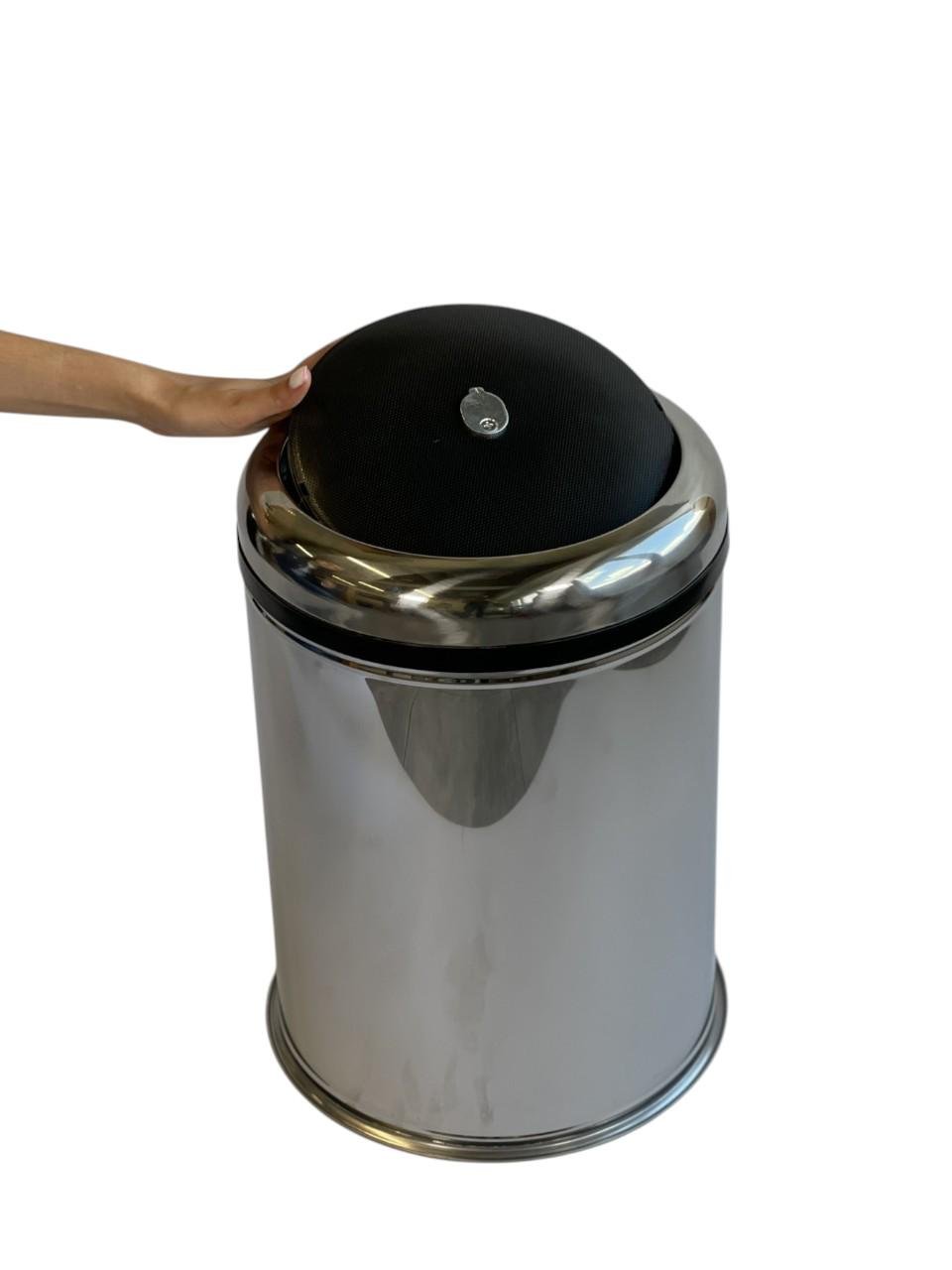 Ведро для мусора с поворотной крышкой MAXIFLOW 45 л Нержавеющая сталь (4513.0000S.430.45) - фото 2 Ведро для мусора с поворотной крышкой MAXIFLOW 45 л Нержавеющая сталь (4513.0000S.430.45) - фото 2