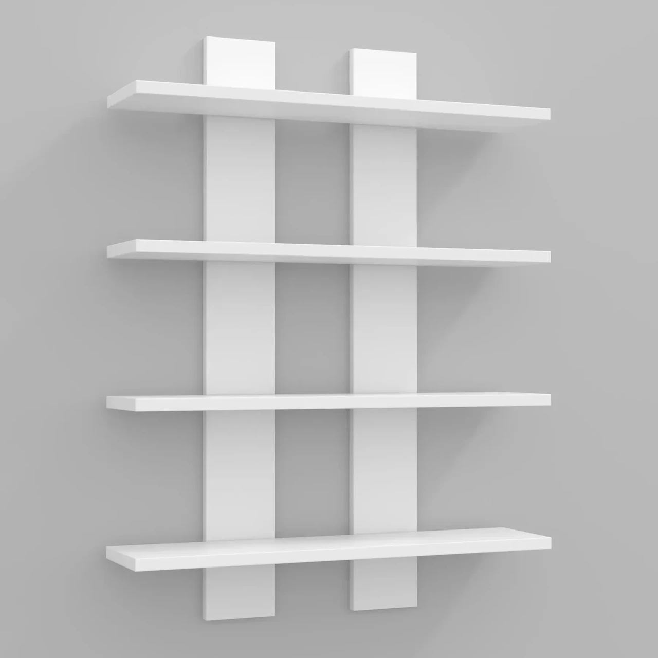 Полиця навісна Kontinent П-4 60х12х80 см Білий (52719499) - фото 2 Полиця навісна Kontinent П-4 60х12х80 см Білий (52719499) - фото 2