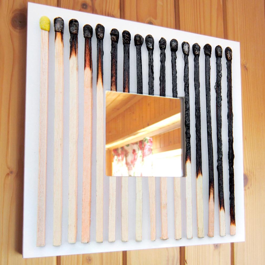 Зеркало декоративное Спички 260х260 мм (M00496)