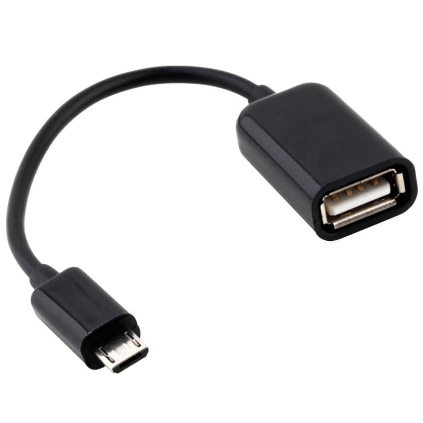 Кабель CARPRIE OTG Micro USB to USB 17 см Black - фото 2