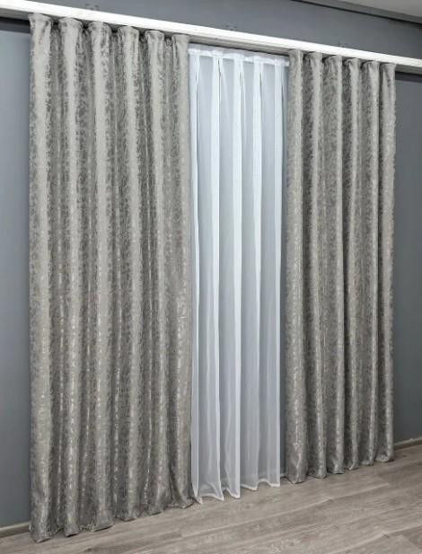 Ткань для штор лен Pavliani VO Серый (1714ш) - фото 7 Ткань для штор лен Pavliani VO Серый (1714ш) - фото 7