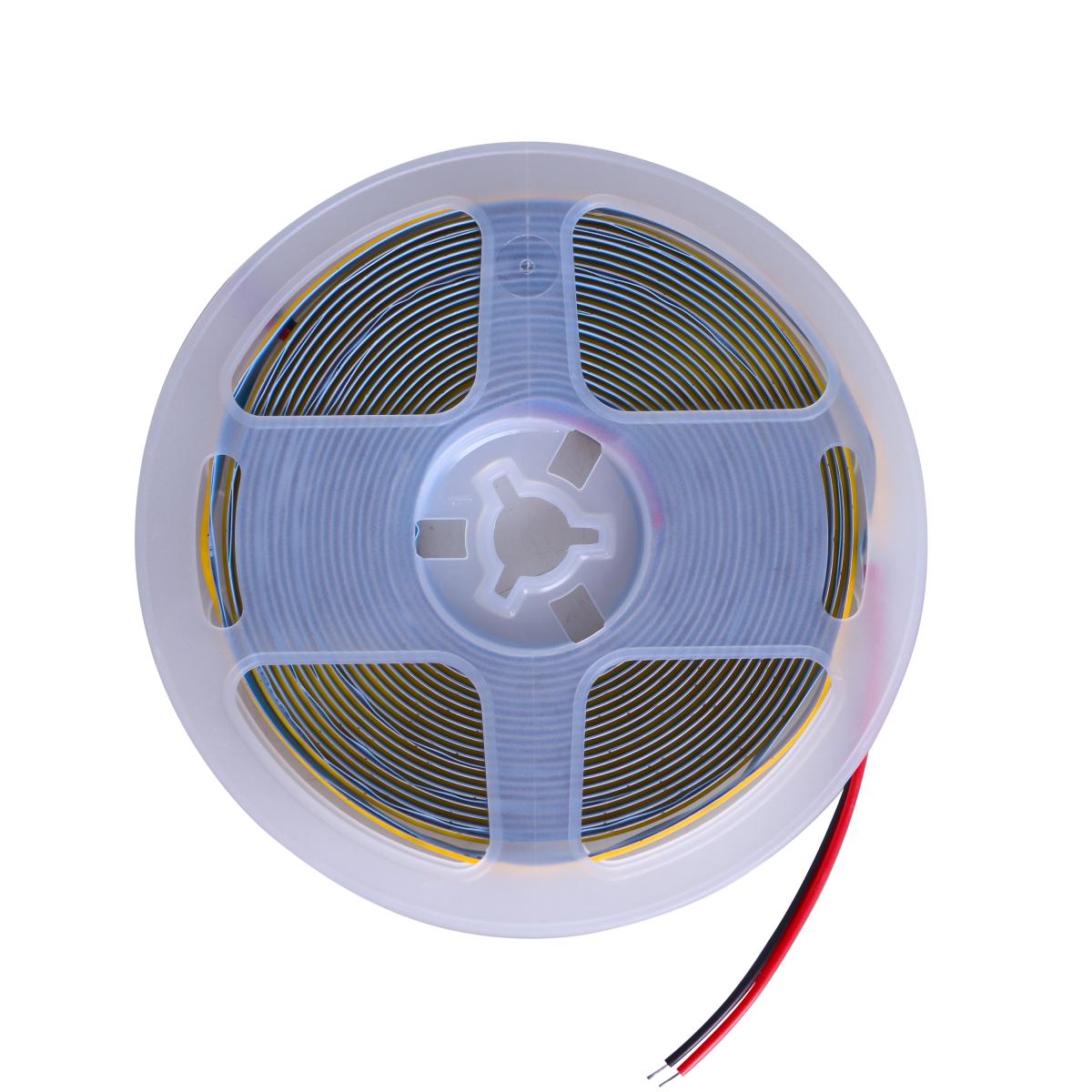 Светодиодная лента негерметичная теплый оттенок 12 11 W COB W W IP20 5 м (BY-074/320)