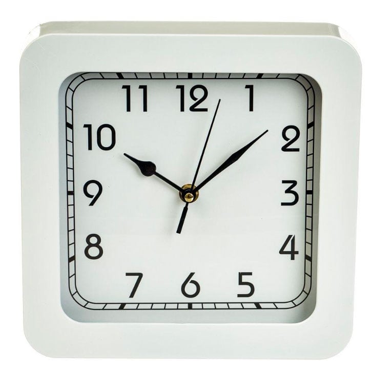 Часы настенные Veronese 12003-016 Квадрат 23х23 см White
