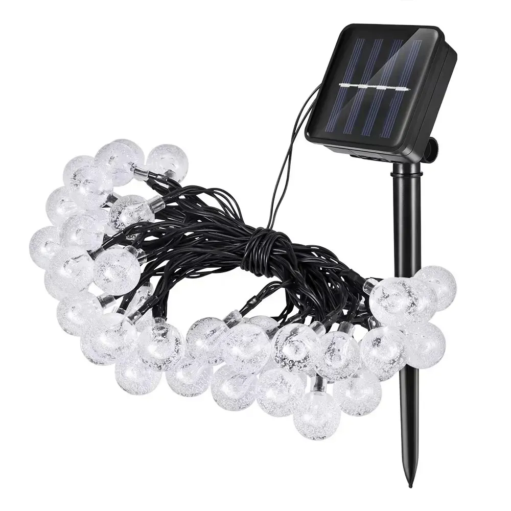 Гирлянда уличная Лампочки от солнечной панели 20 м 100 LED Холодный белый (234576481)