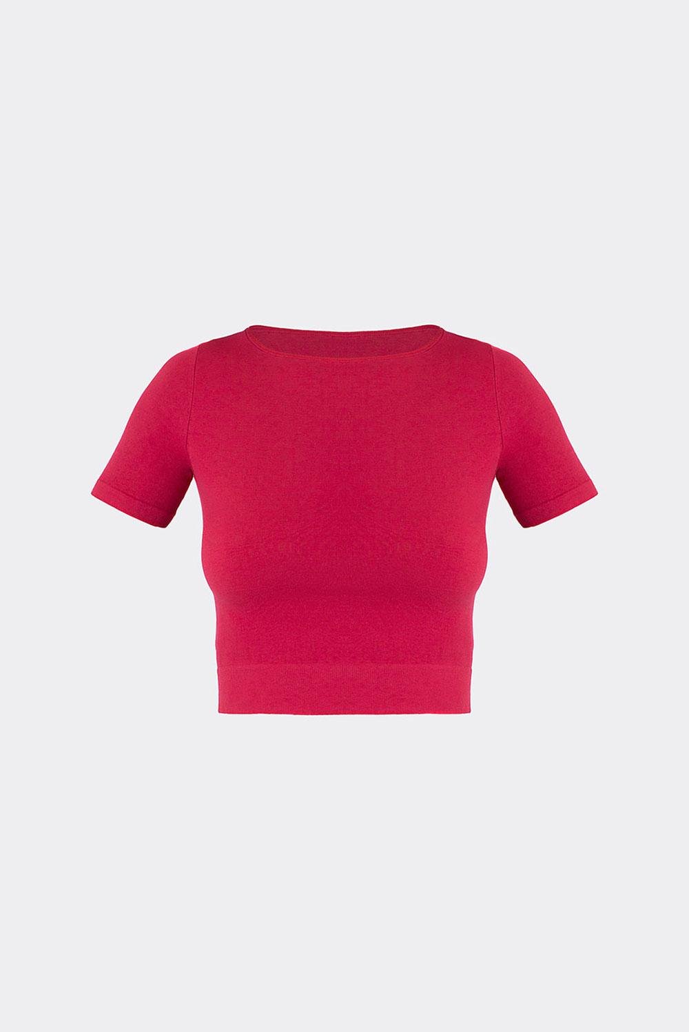 Топ з коротким рукавом Giulia CROP T-SHIRT S/M Bordo-winterberry (30996788)