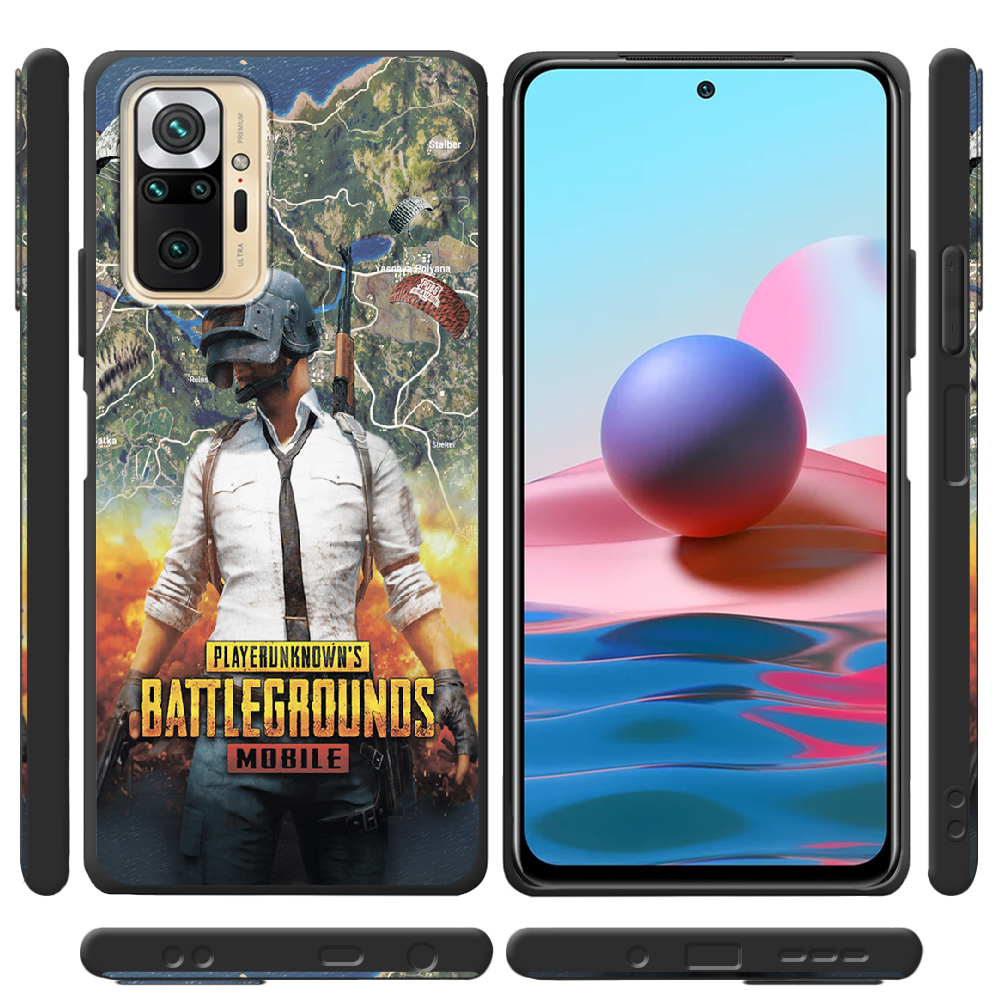 Чехол BoxFace Xiaomi Redmi Note 10 Pro PUBG Mobile Черный силикон (42053-up2309-42363) - фото 2