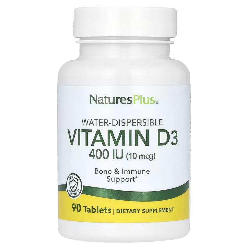 Вітамін D3 Nature's Plus Vitamin D3 400 IU Water-Dispersible 90 таблеток