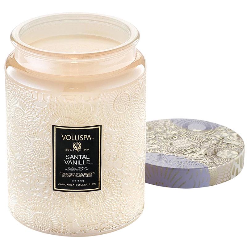 Свеча ароматическая Voluspa Japonica Santal Vanille 510 г банка с крышкой (111007002)