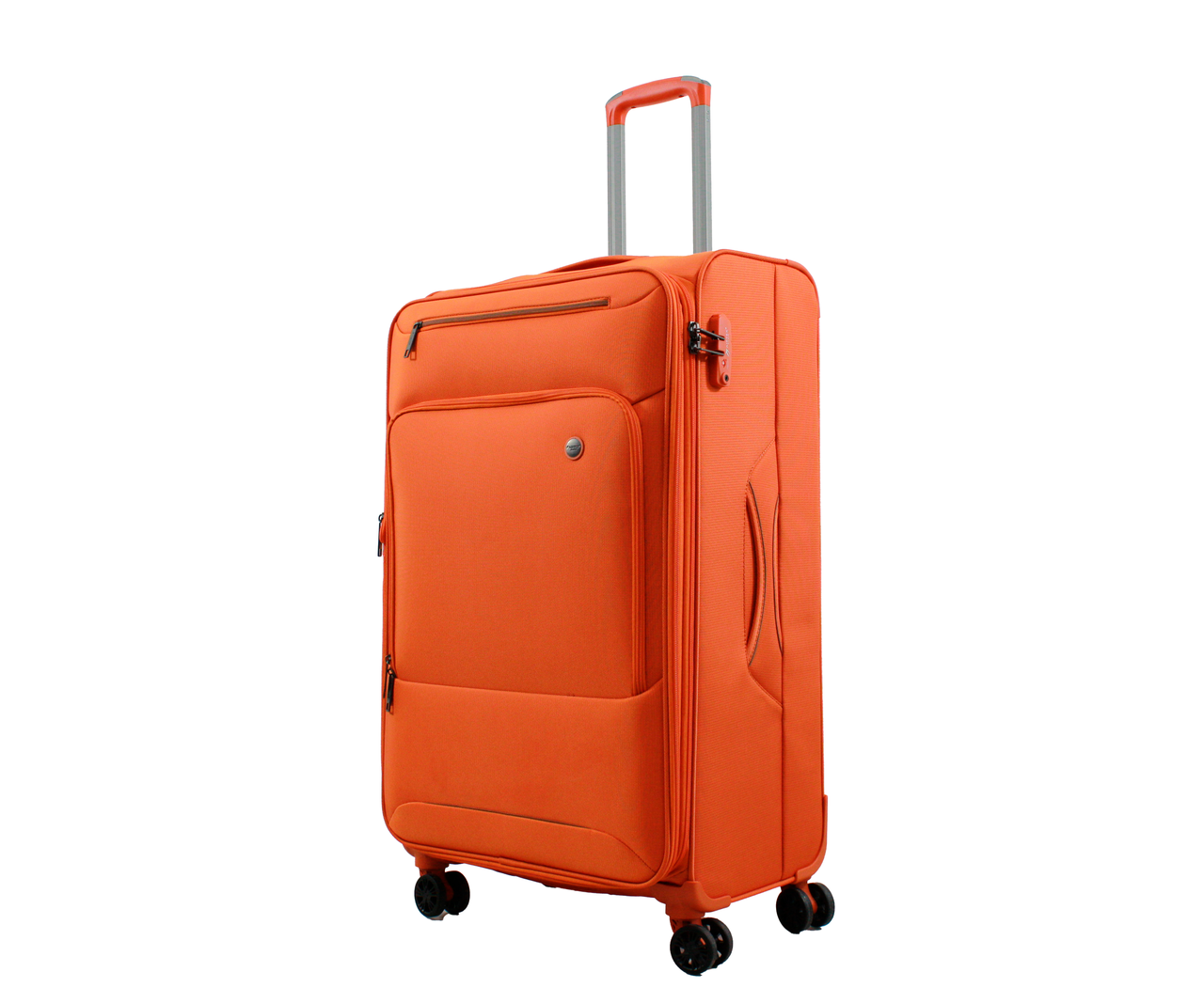 Чемодан большой Airtex ткань L 80х45,5х30 + 5 см 96 л 3,9 кг Оранжевый (835)