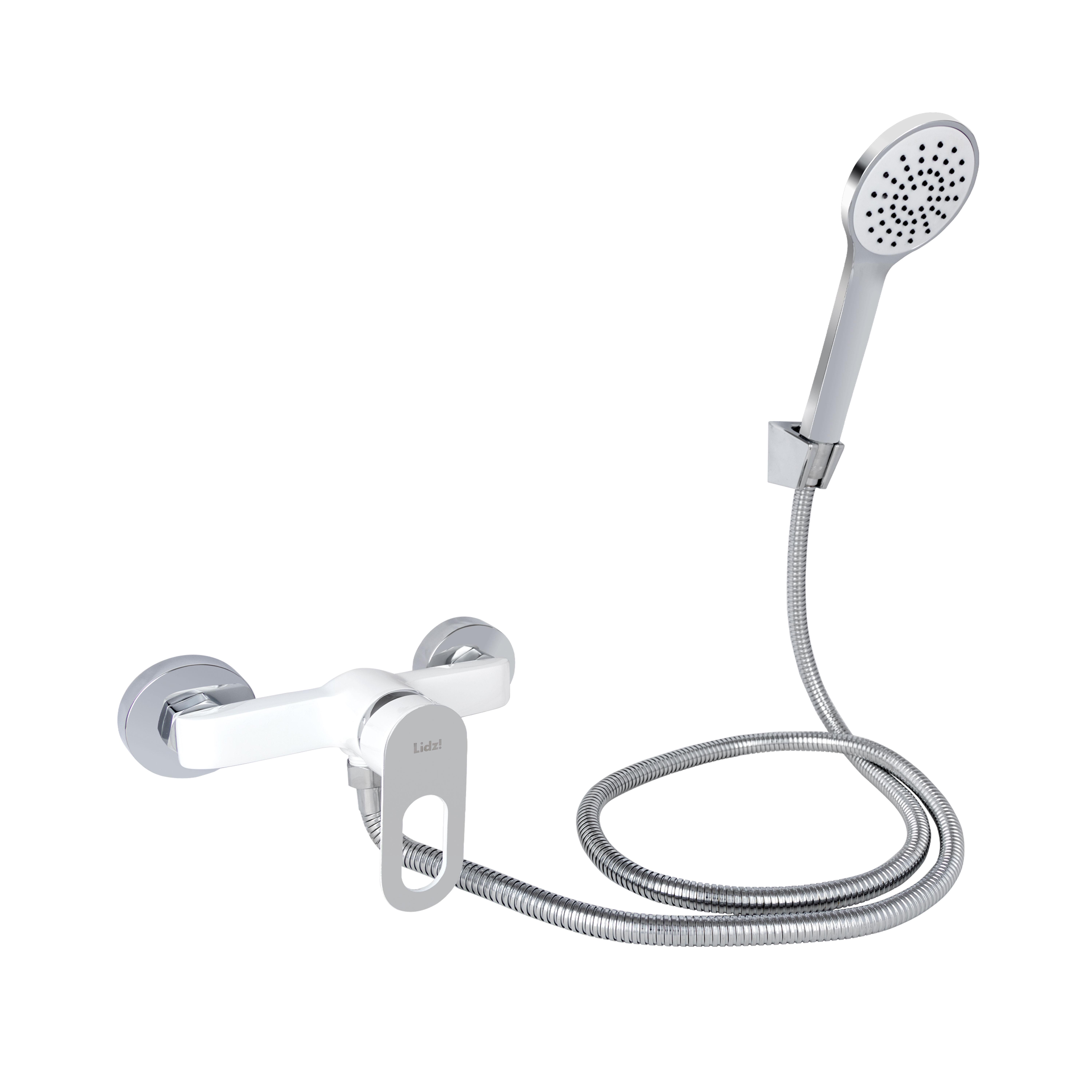 Смеситель для душа Lidz Latwa 010 с душевым гарнитуром k40 LDLAT010WHI45426 White (SD00051550)