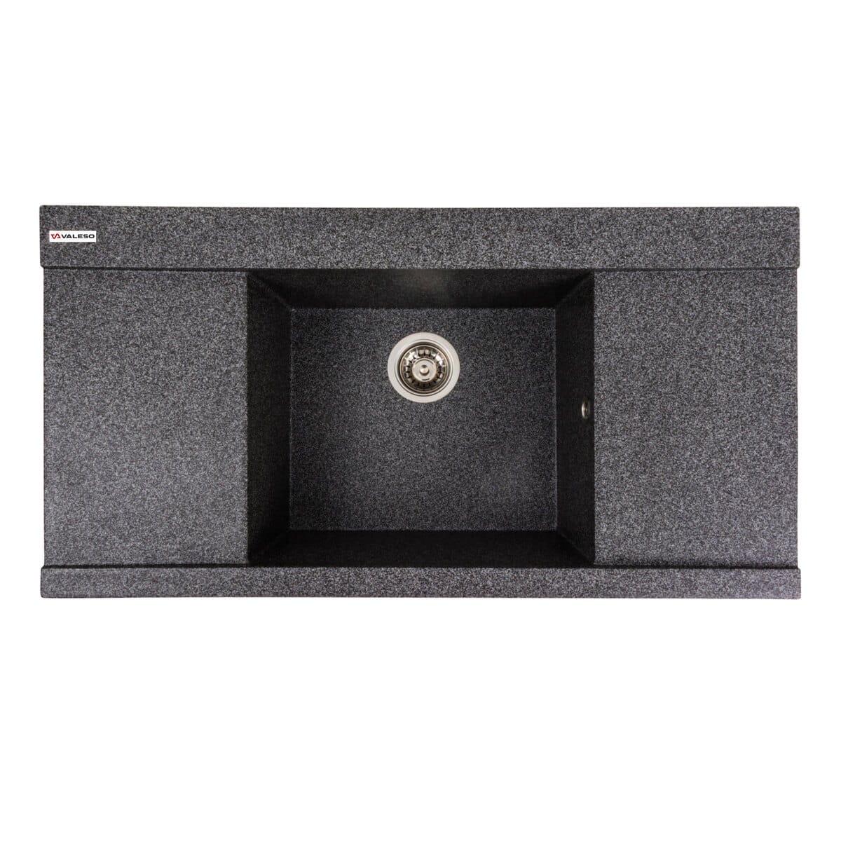 Мойка гранитная Valeso Atlas 960х510 врезная прямоугольная Графит матовый (PLTM-SP000047082)