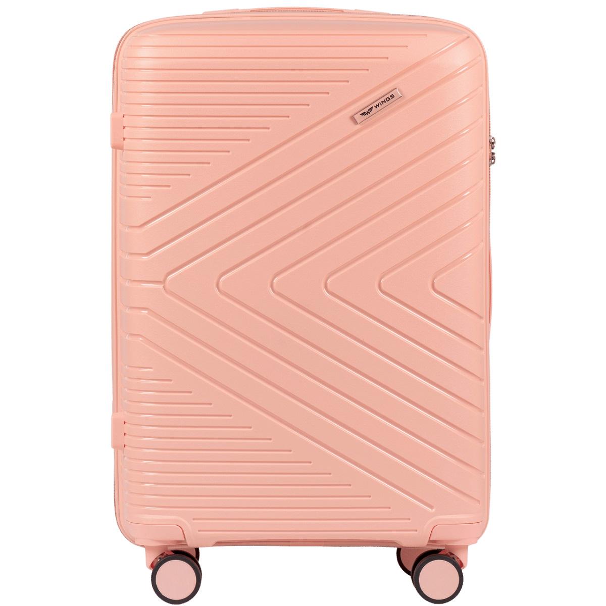 Чемодан полипропиленовый Wings 181-05 средний Коралловый (Wp00528) - фото 2 Чемодан полипропиленовый Wings 181-05 средний Коралловый (Wp00528) - фото 2