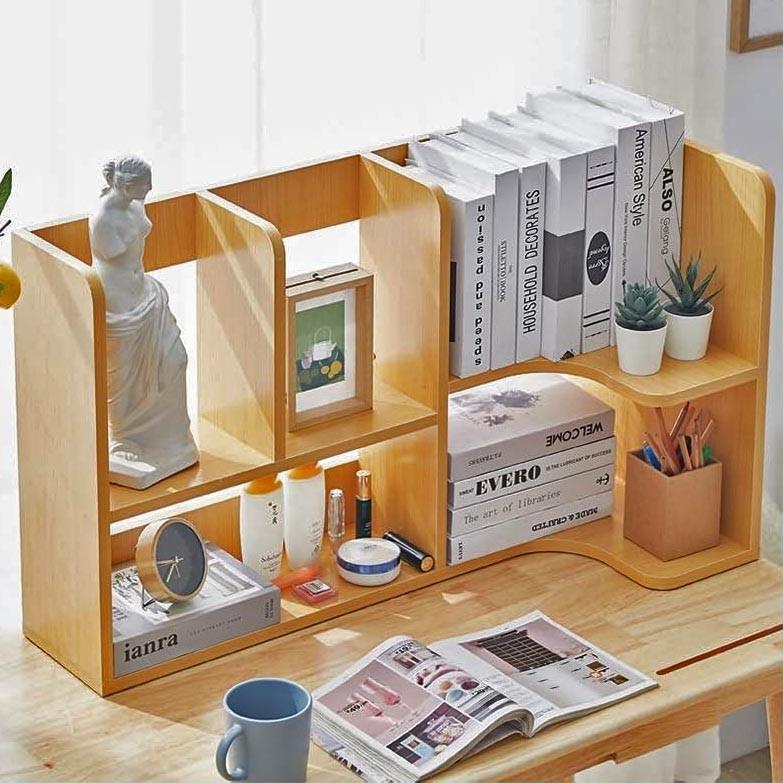 Полка-надстройка настольная из дерева Омирель карри (АКД-004703)