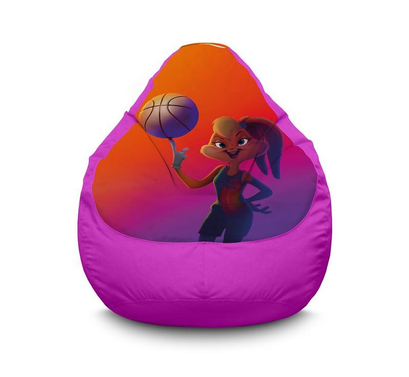 Кресло мешок iPuff Space Jam Lola Bunny Оксфорд XL 80x110 см Сиреневый