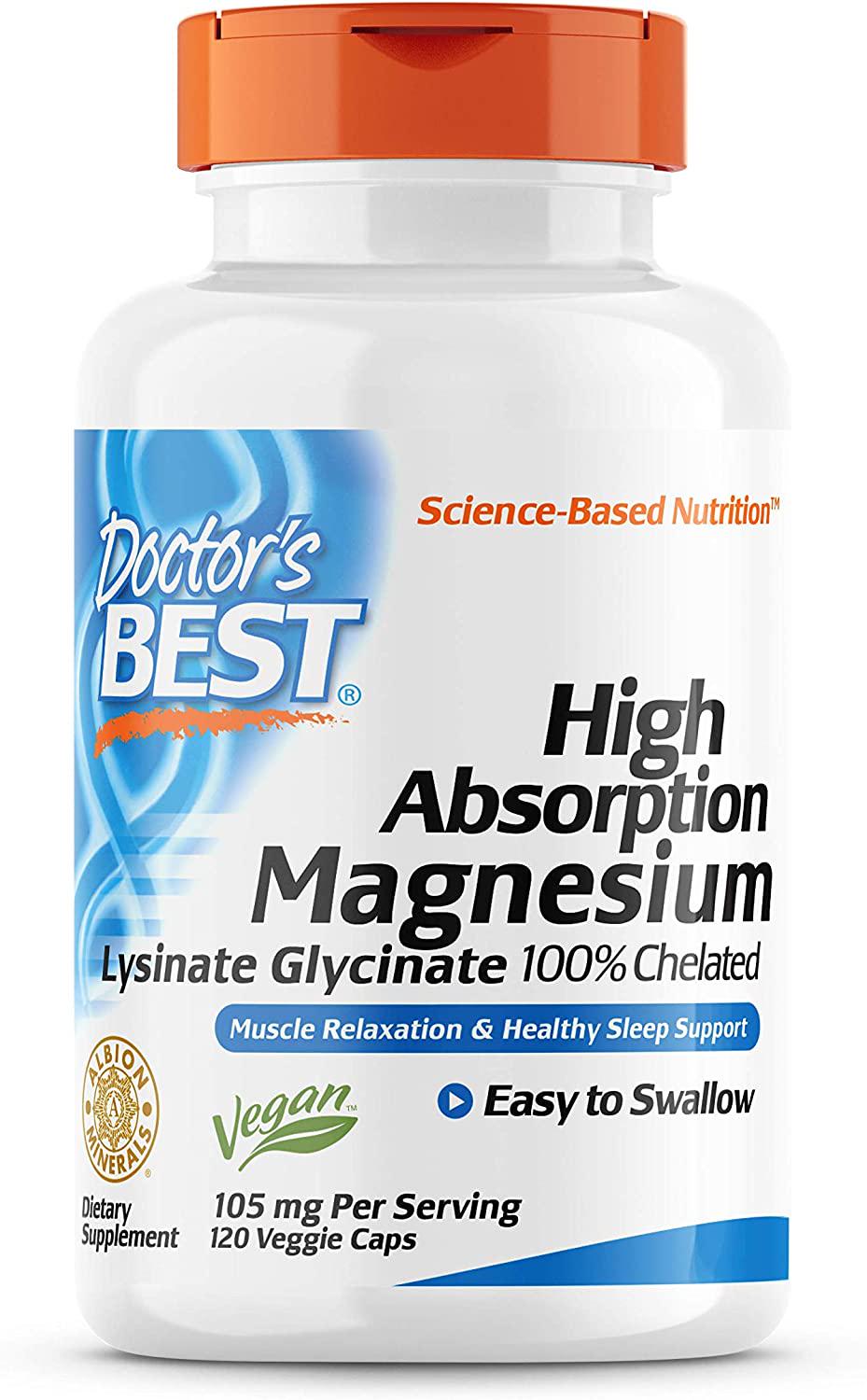 Магний Doctor's Best Magnesium High Absorption 52,5 mg 120 Veg Caps