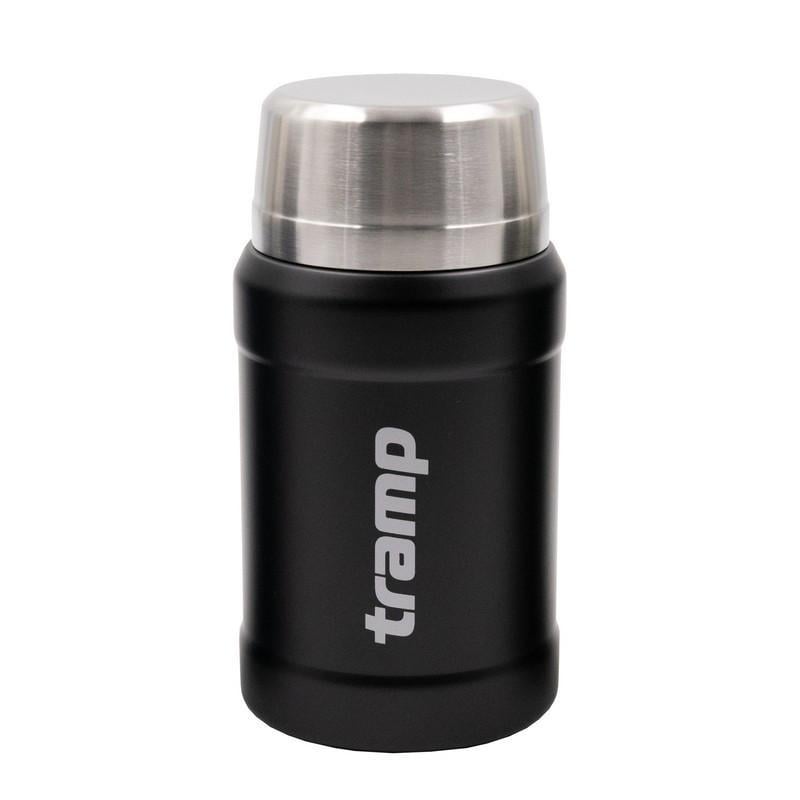 Термос Tramp с широким горлом в чехле 0,8 л Black (808031)