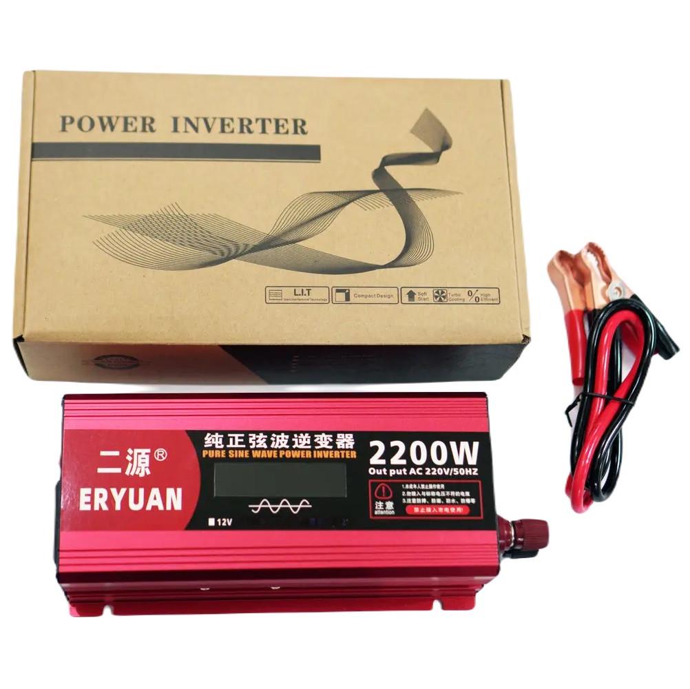 Преобразователь напряжения Eryuan 2200 W LCD DC/AC 12-220V с чистой синусоидой и вольтметром (3_04085) - фото 6 Преобразователь напряжения Eryuan 2200 W LCD DC/AC 12-220V с чистой синусоидой и вольтметром (3_04085) - фото 6