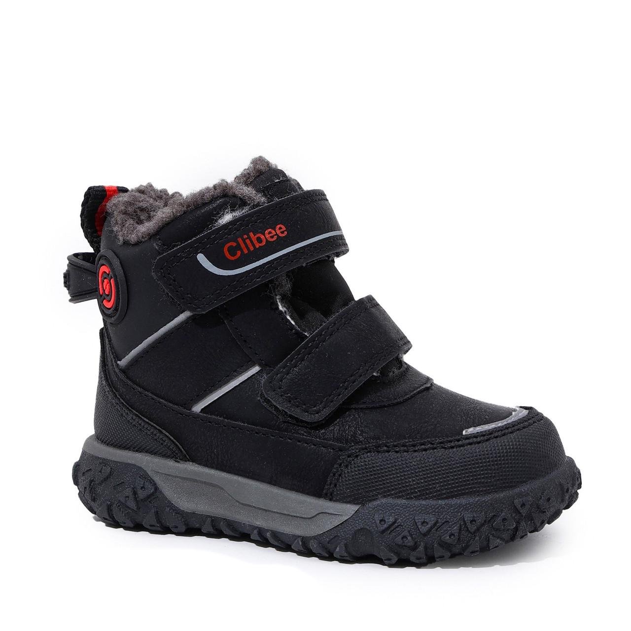 Ботинки зимние для мальчиков Clibee HA617716/22 р. 22 Черный