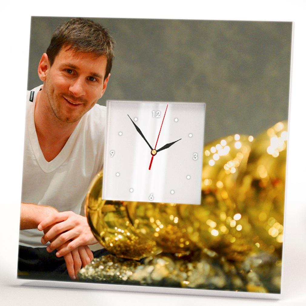 Часы с фото Лионель Месси 260x260 мм (C03104)