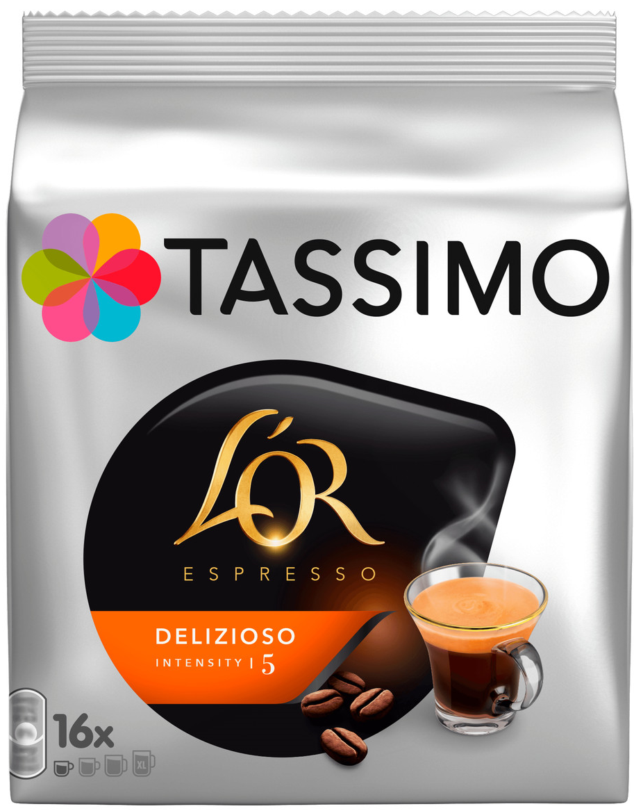 Кофе в капсулах L`OR Tassimo delizioso 16 шт. (Ar200014)