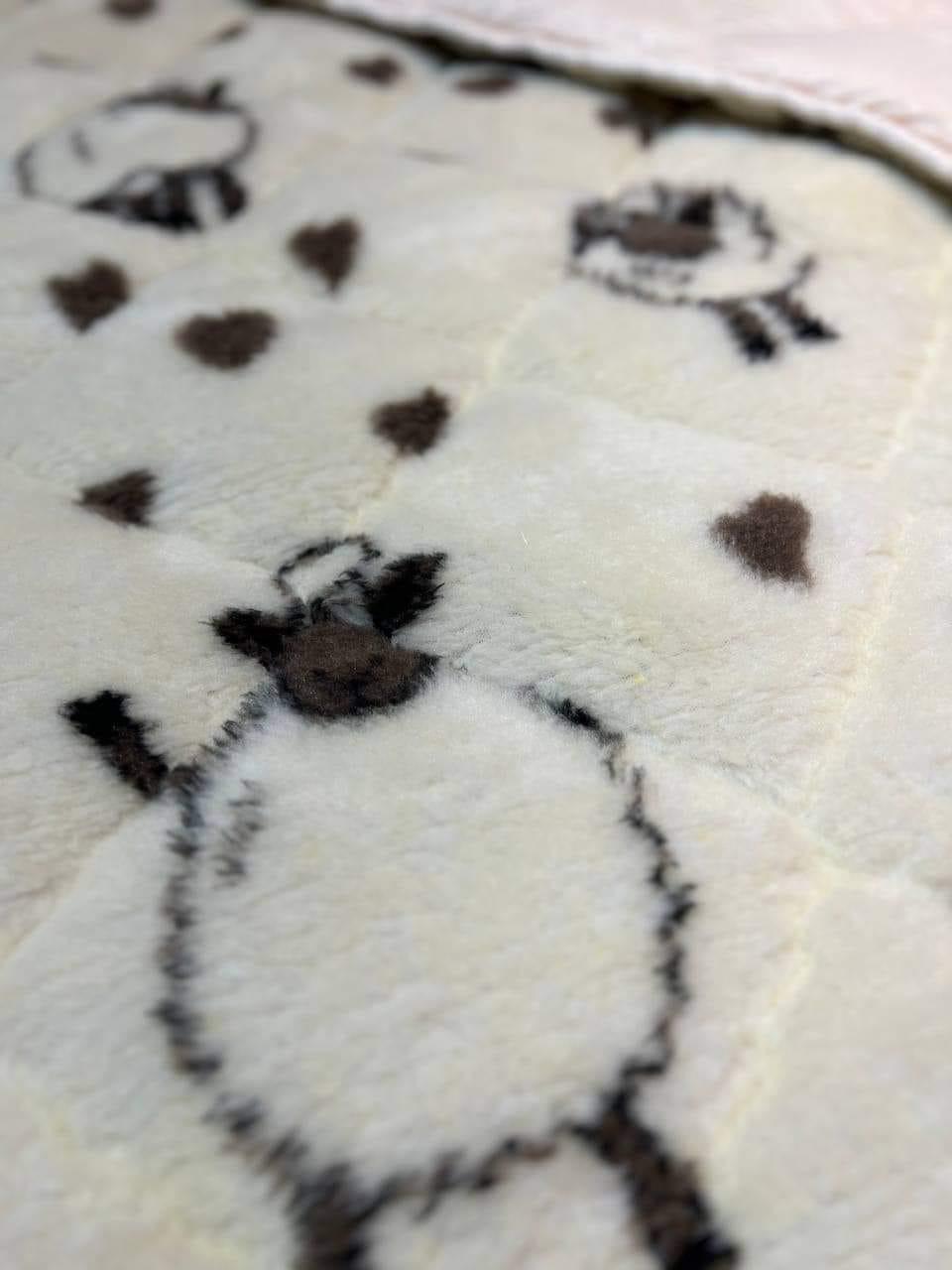 Одеяло зимнее с открытым мехом Барашек Шон полуторное 150x215 см (29439447) - фото 2 Одеяло зимнее с открытым мехом Барашек Шон полуторное 150x215 см (29439447) - фото 2