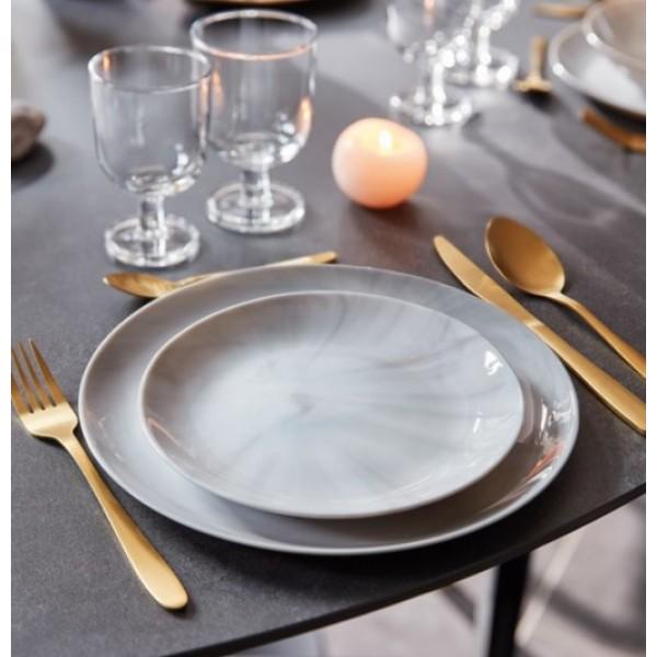 Тарелка десертная Luminarc Diwali Marble Granit 19 см - фото 2 Тарелка десертная Luminarc Diwali Marble Granit 19 см - фото 2