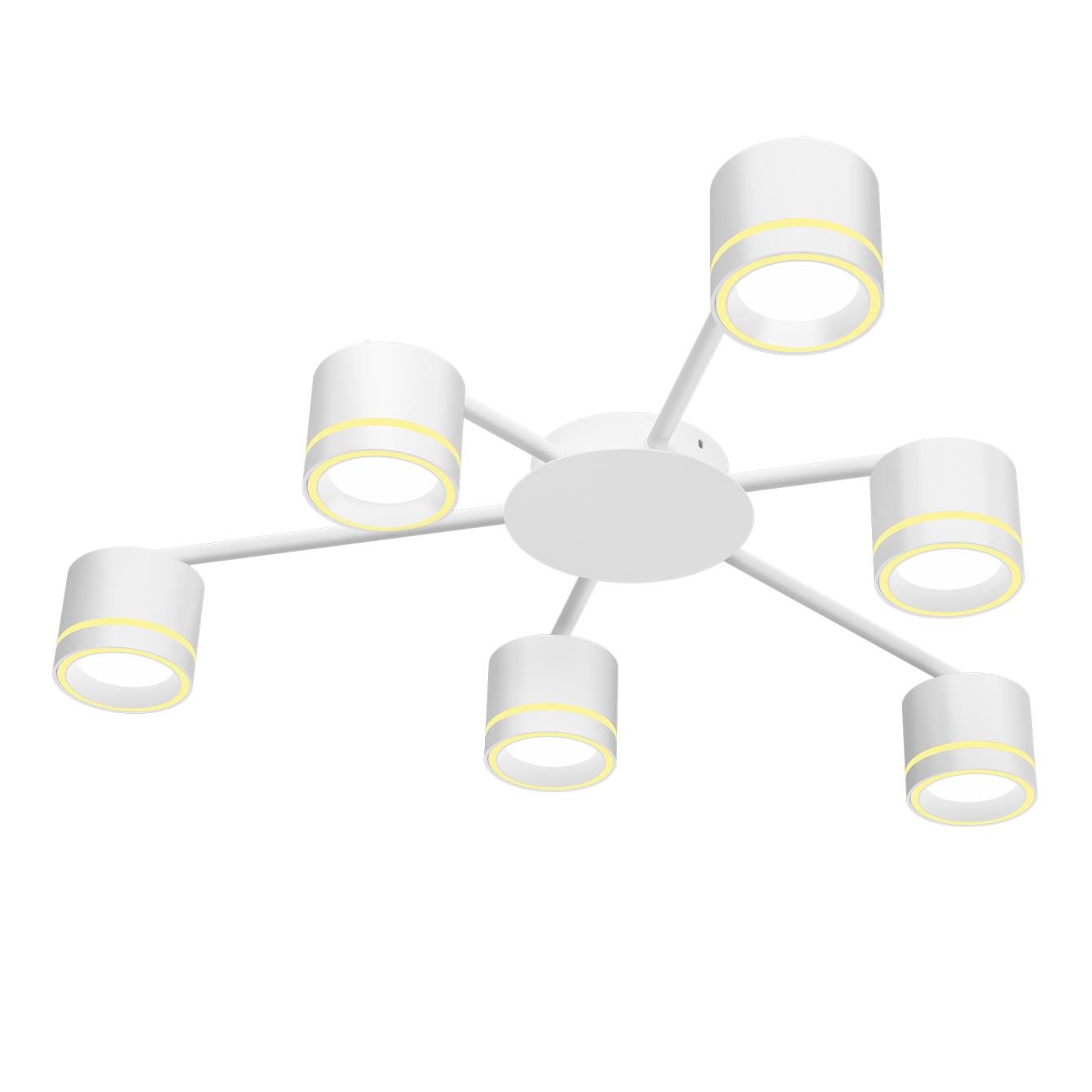 Світильник накладний Videx під лампу 6xGX53 Білий (VL-SPF21B-WP) - фото 2 Світильник накладний Videx під лампу 6xGX53 Білий (VL-SPF21B-WP) - фото 2