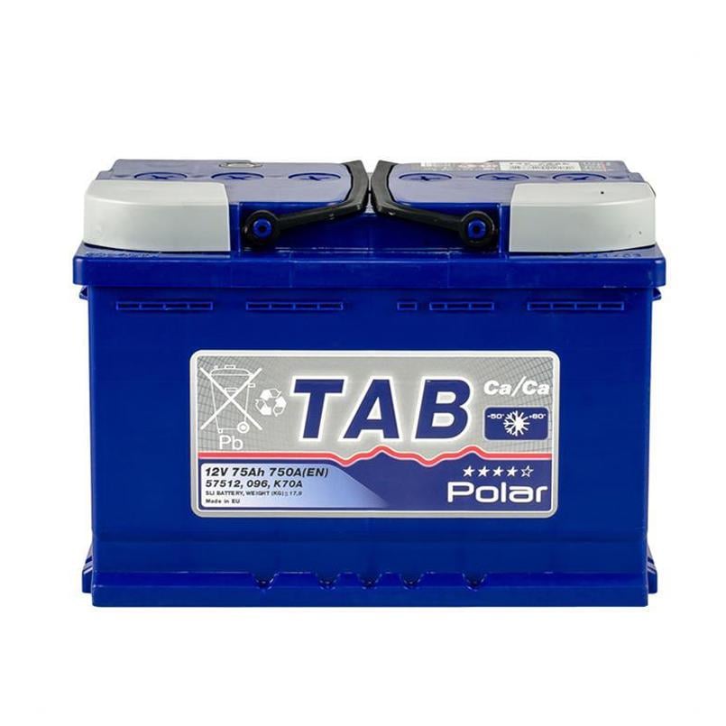 Аккумулятор TAB Polar Blue 75 Ah/12 V - + (121 075) - фото 2