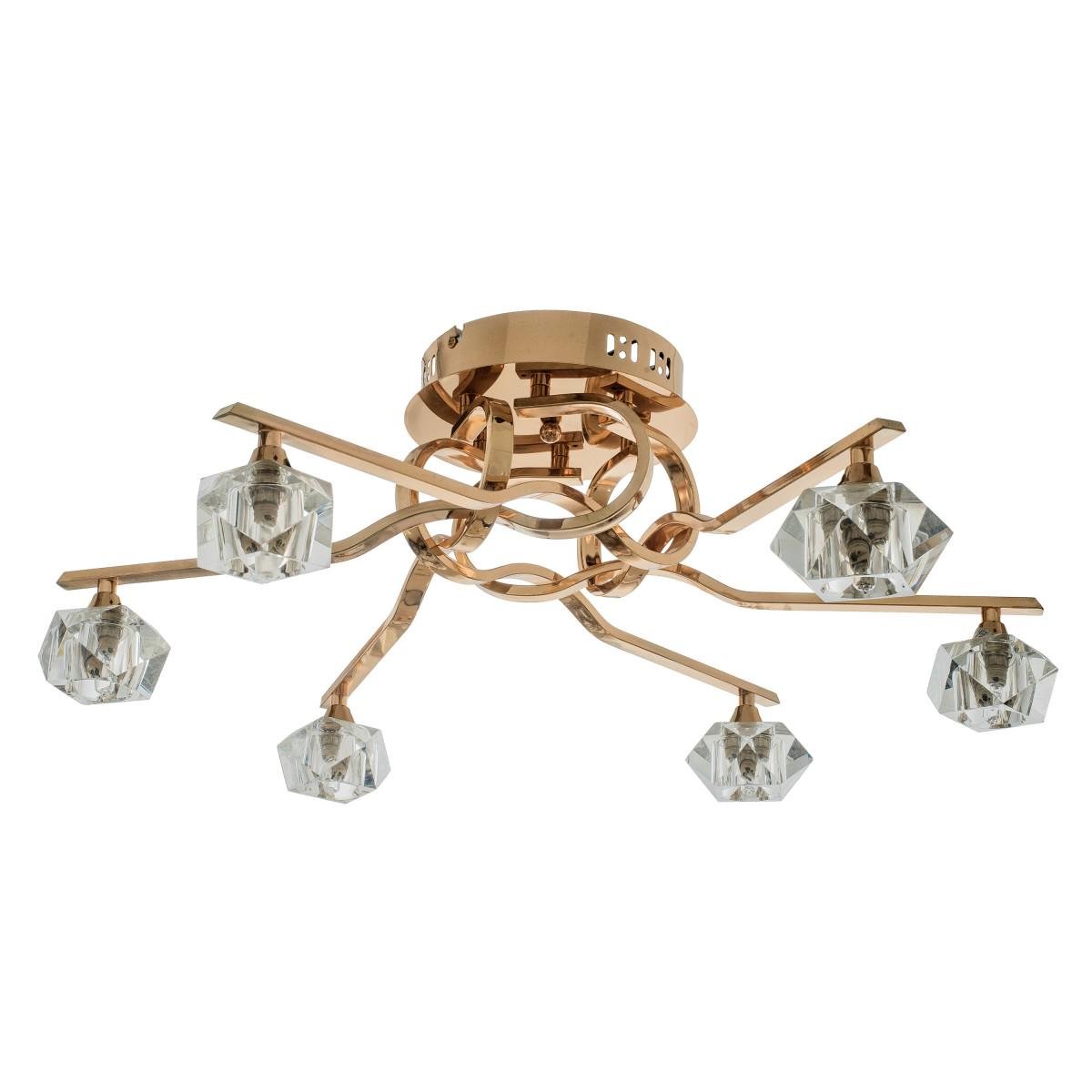 Люстра потолочная Brille BR-372S/6 GOLD галогенная