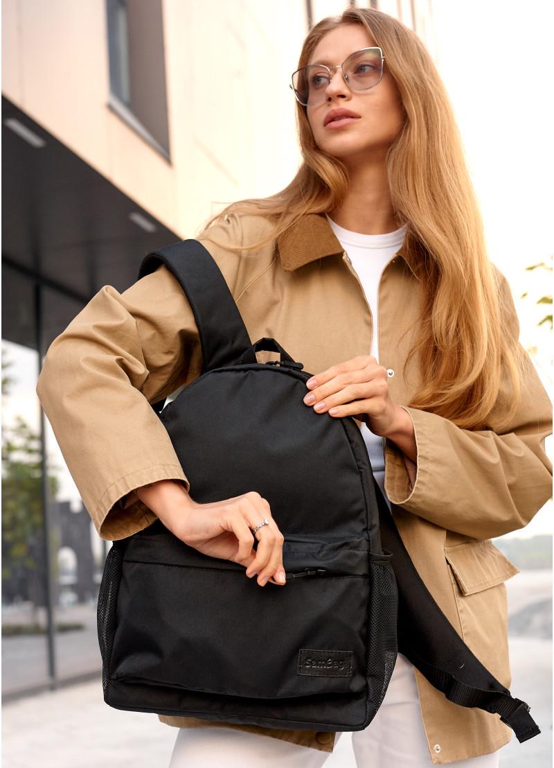 Рюкзак жіночий Sambag Brix PJT Classic 40x27x15 см Чорний (11711065) - фото 3 Рюкзак жіночий Sambag Brix PJT Classic 40x27x15 см Чорний (11711065) - фото 3