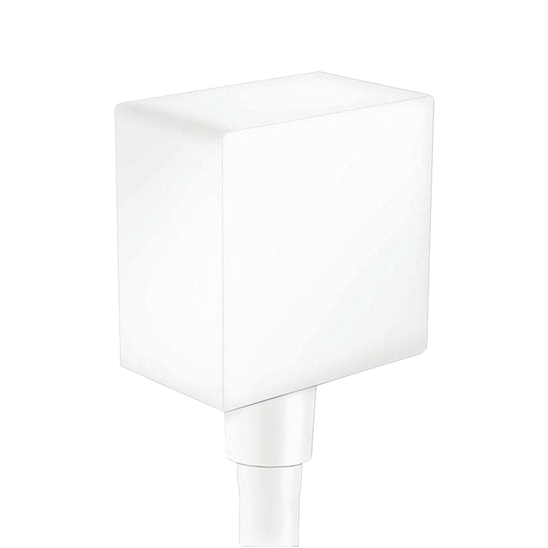 Шланговое подключение для душа Hansgrohe FixFit Square Белый матовый (26455700)