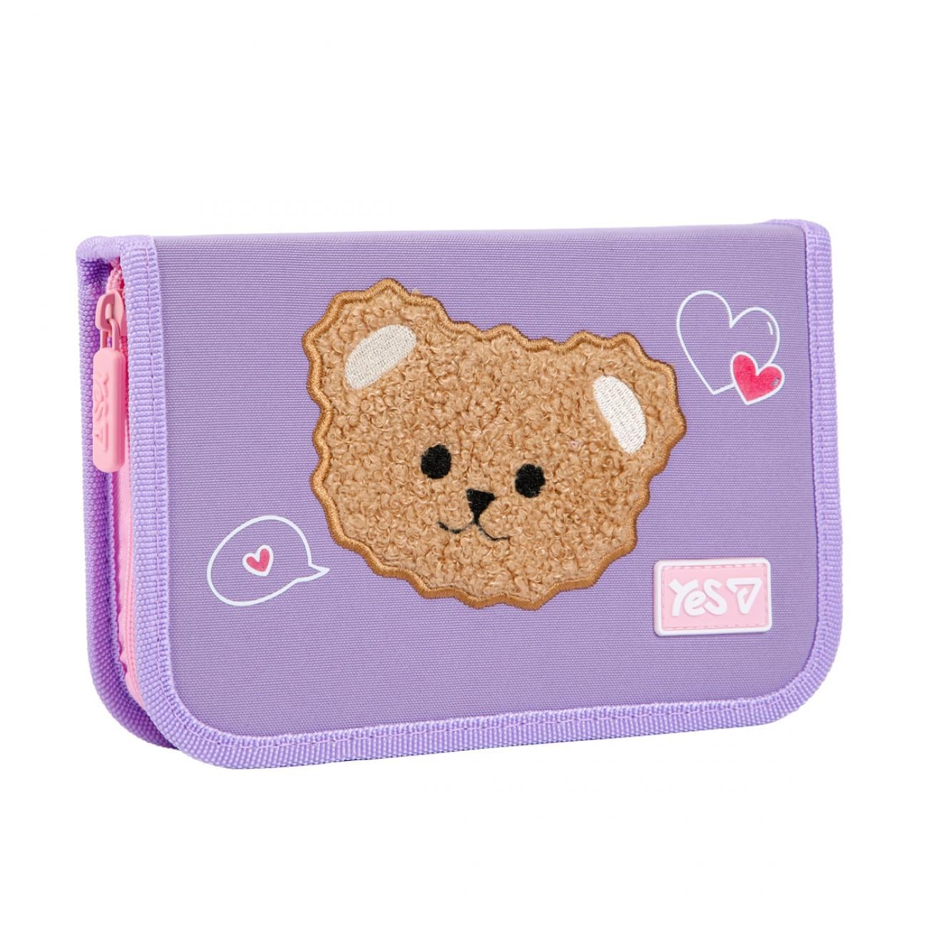 Пенал школьный жесткий YES одинарный с клапаном Bear Rules HP-03 (533728)