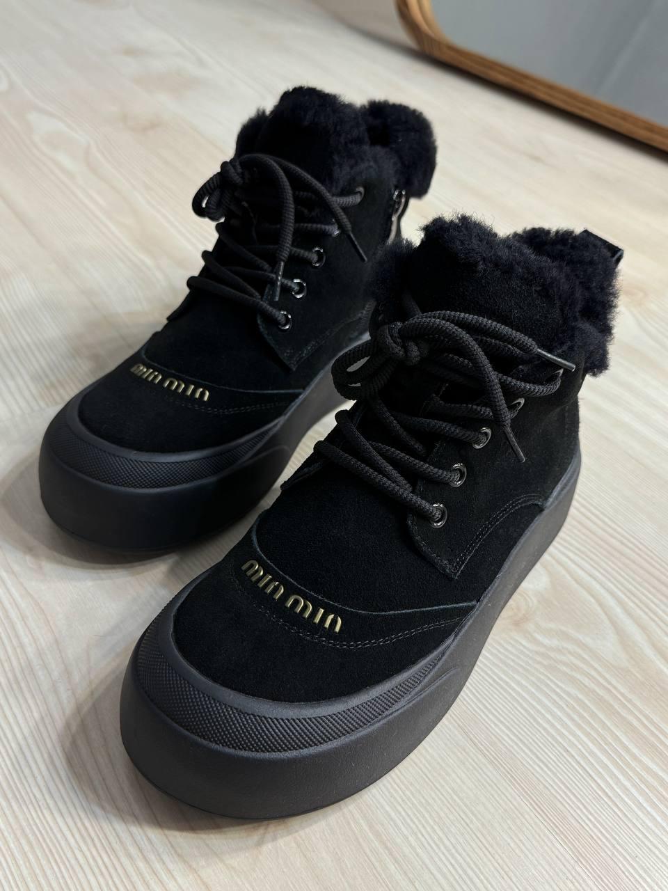 Черевики жіночі Hengji 677-1 замшеві високі кеди на хутрі р. 40 Чорний (5733) - фото 6 Черевики жіночі Hengji 677-1 замшеві високі кеди на хутрі р. 40 Чорний (5733) - фото 6